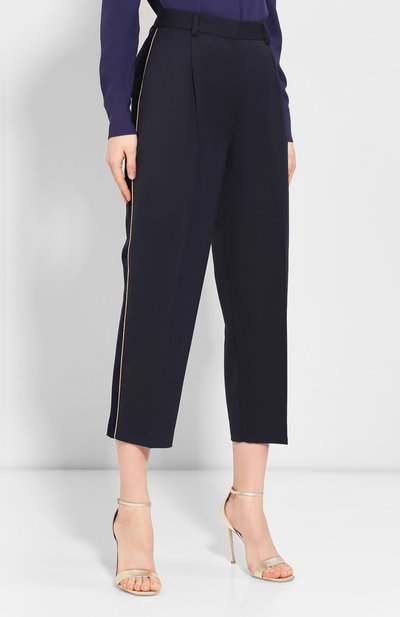 Брюки с лампасами TOMMY HILFIGER темно-синего цвета по цене 13990 руб., арт. WW0WW23767, фото 3 Брюки с лампасами TOMMY HILFIGER, арт. WW0WW23767, фото 3