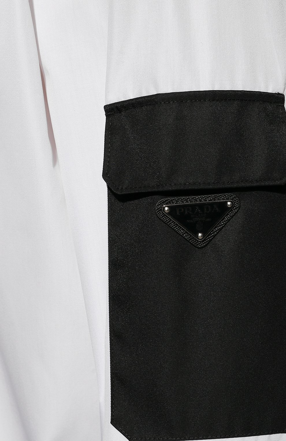 Хлопковая рубашка PRADA, арт. SC588-10IV-F0964-221, фото 5