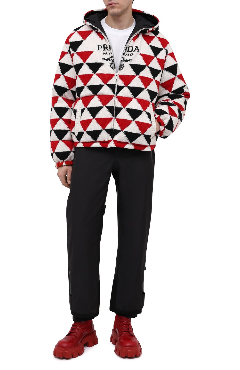 Пуховик из шерсти и кашемира PRADA, арт. SGC016-10PC-F0N98-212, фото 2