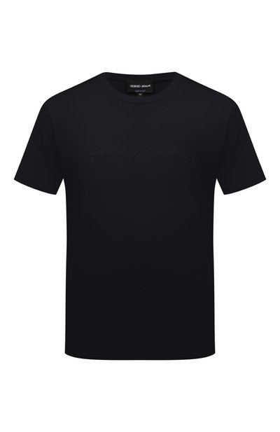 Мужская хлопковая футболка GIORGIO ARMANI, арт. 6GSM90/SJRQZ