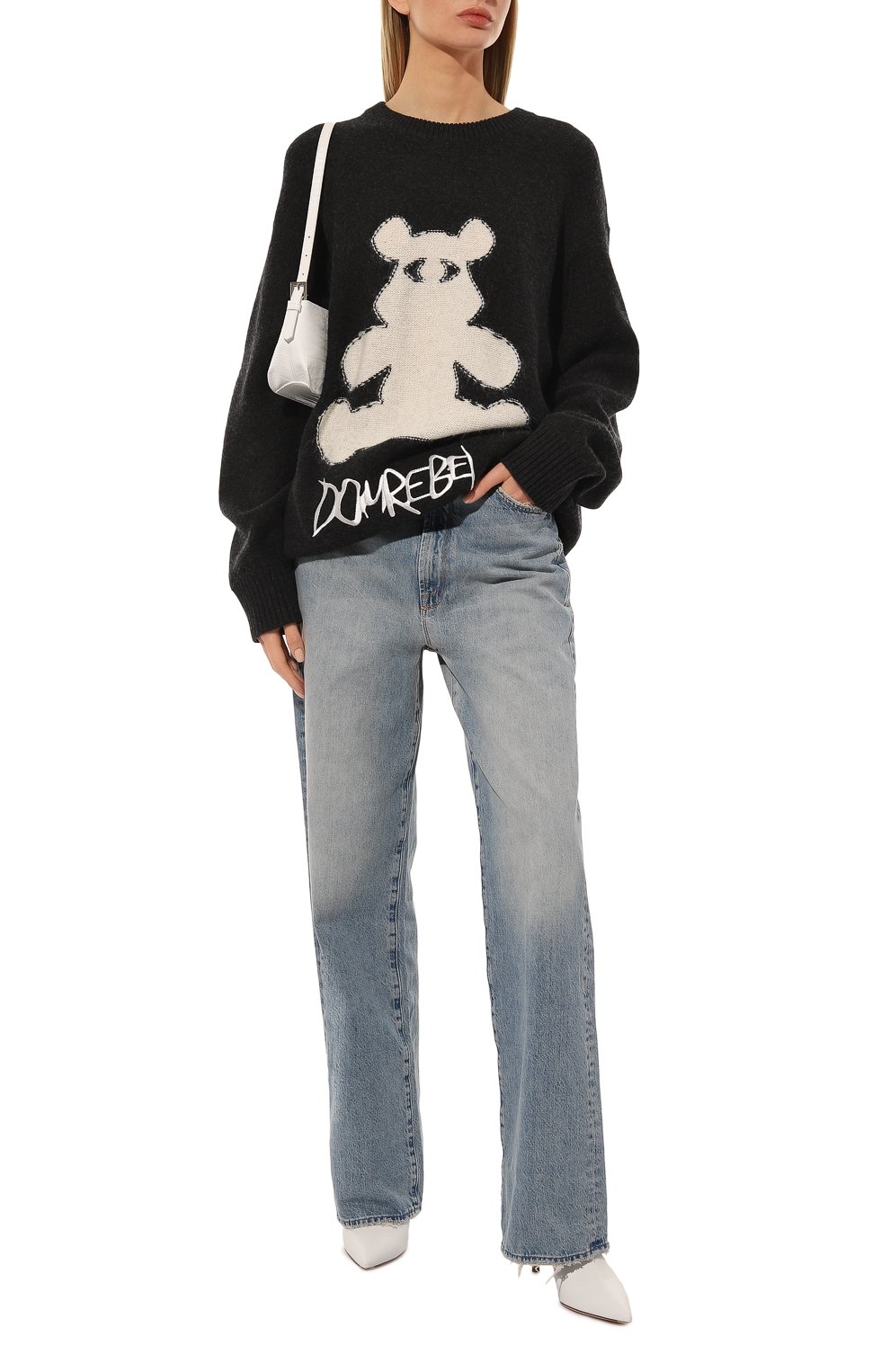 Пуловер из хлопка и шерсти DOMREBEL, арт. BEARCL0PS/KNIT CREWNECK, фото 2