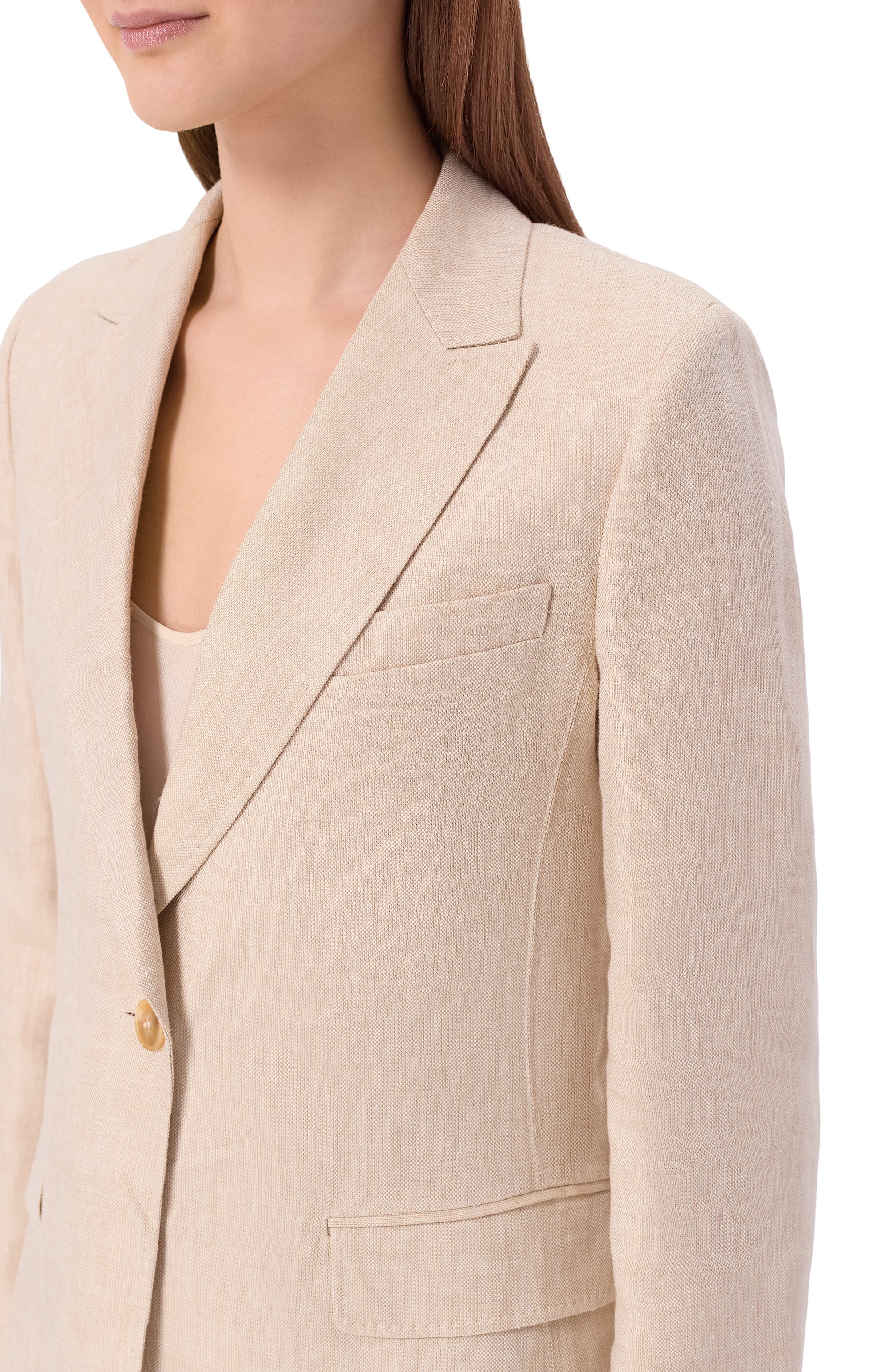 Льняной жакет WEEKEND MAX MARA, арт. WKDNALUT, фото 5