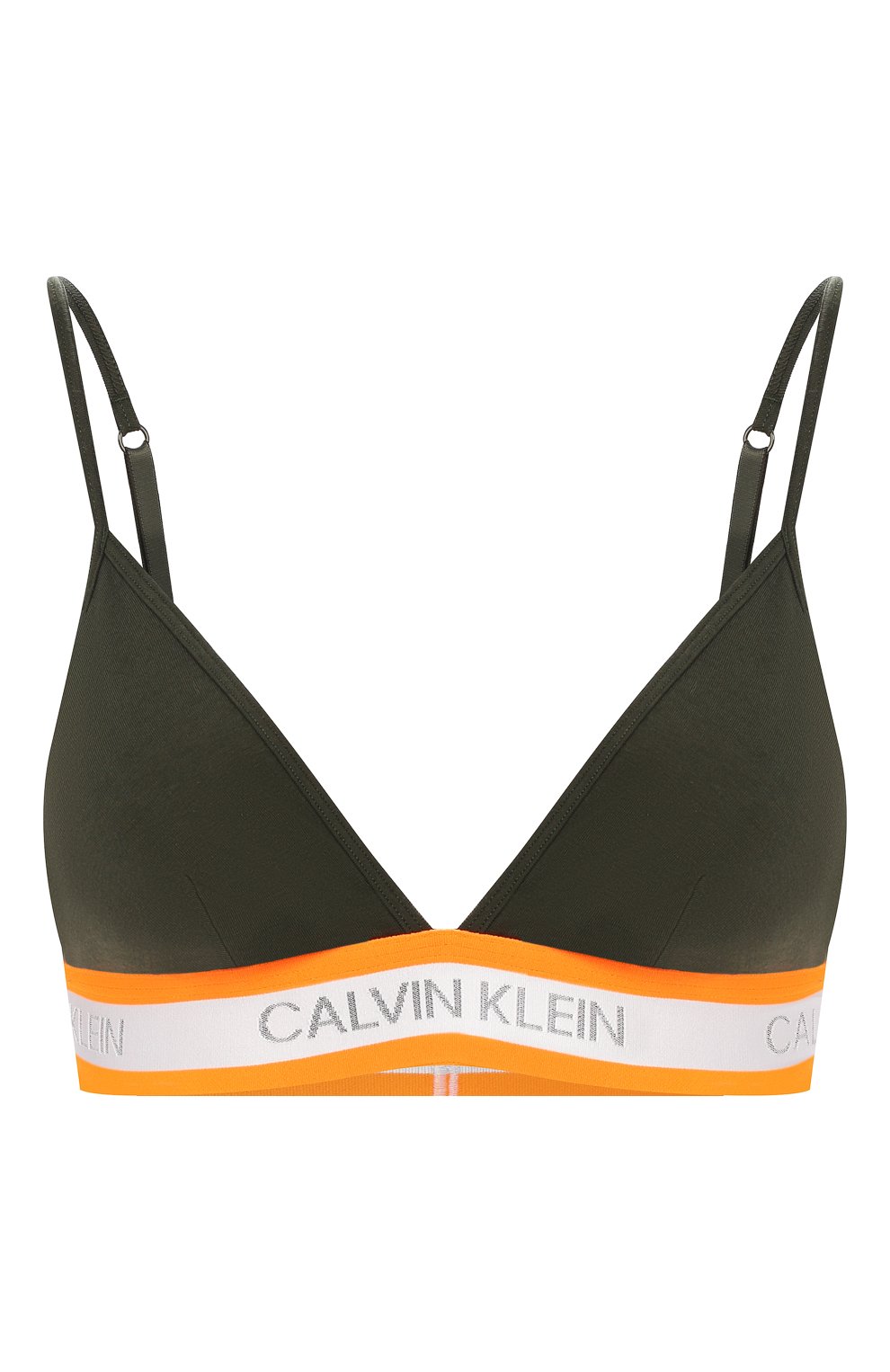 Треугольный бюстгальтер CALVIN KLEIN хаки цвета по цене 4415 руб., арт. QF5669E, фото 1 Треугольный бюстгальтер CALVIN KLEIN, арт. QF5669E, фото 1