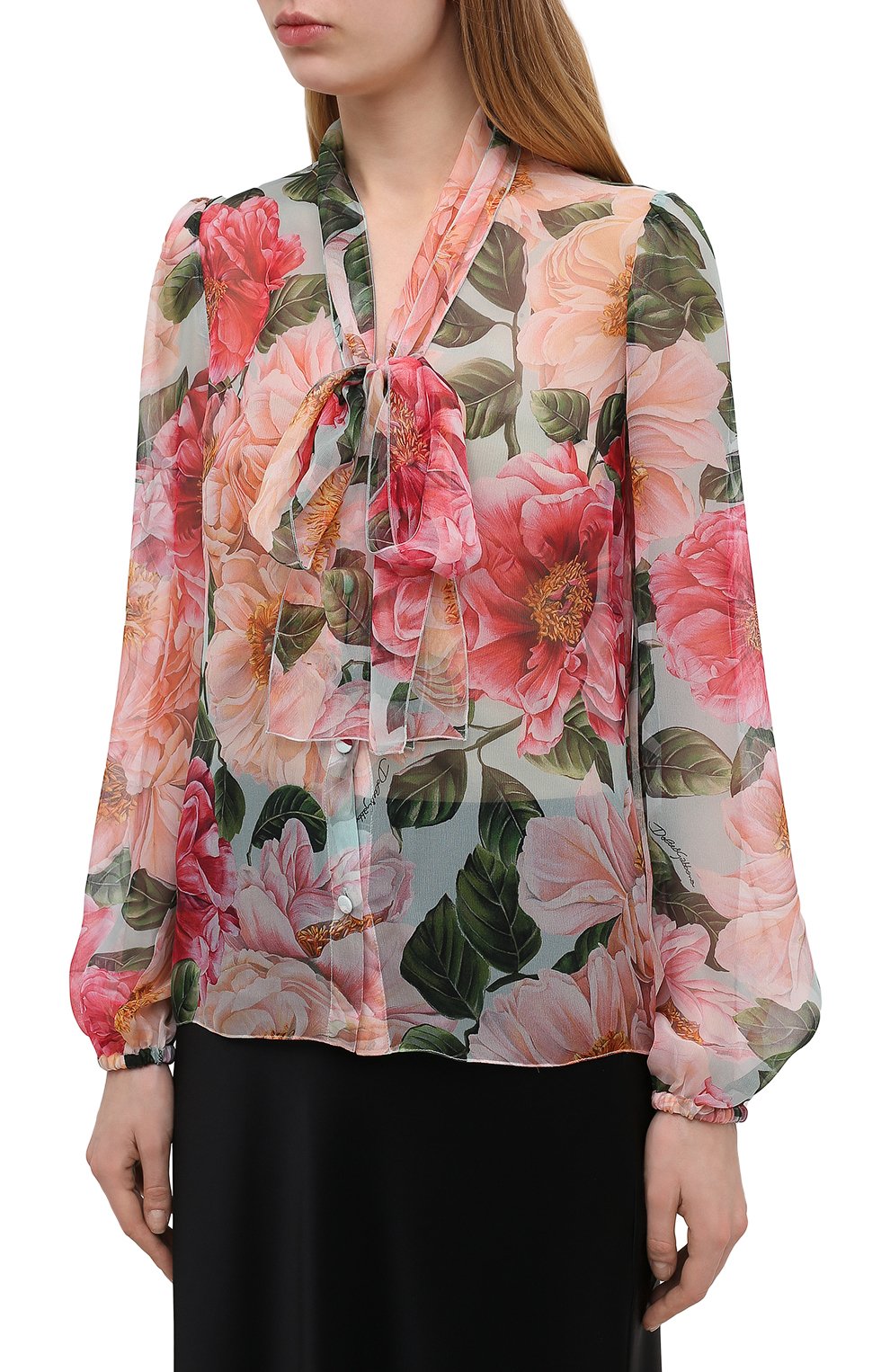 Шелковая блузка DOLCE & GABBANA, арт. F5N70T/IS1E4, фото 3