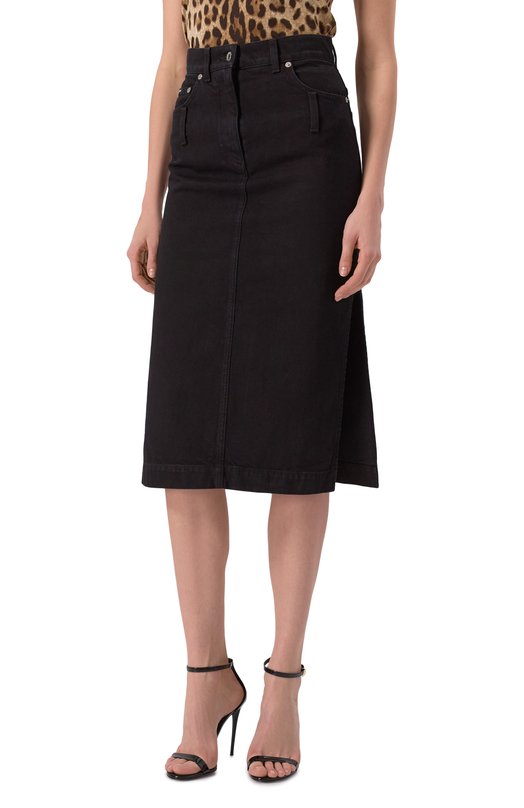 Джинсовая юбка Dolce & Gabbana F4CP1D/G8KD1 Чёрный  F4CP1D/G8KD1 Фото 3