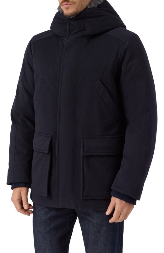 Пуховик из кашемира и шерсти KNT UGK148K0260H02 Синий  UGK148K0260H02 Фото 3