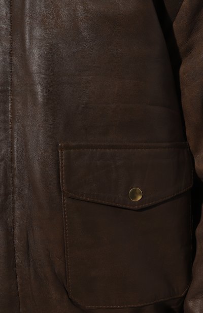 Кожаный бомбер UNIQUE AS DUCK, арт. KOZK1, фото 5