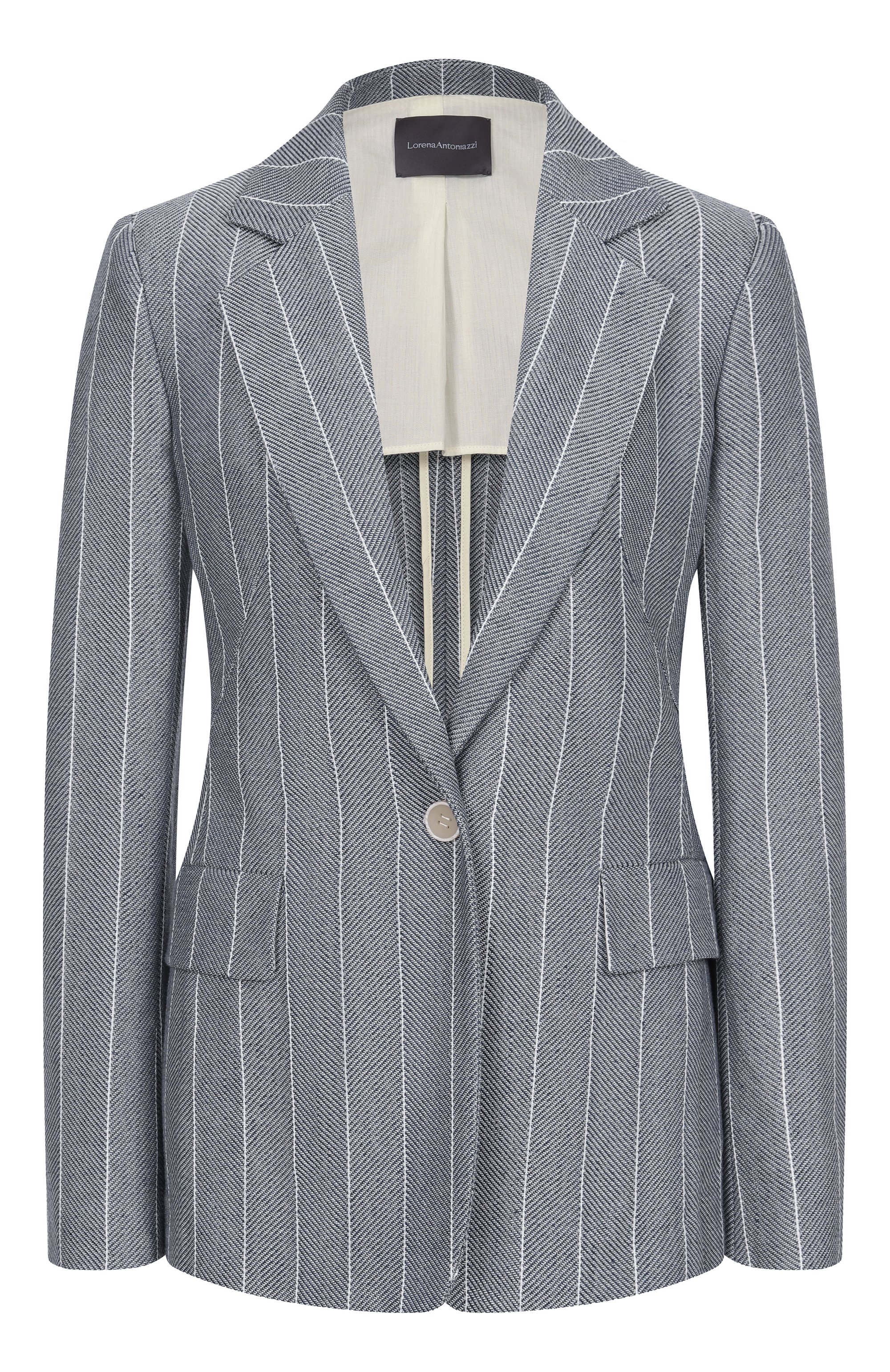 Жакет из хлопка и льна LORENA ANTONIAZZI, арт. P2635GA08A/5181, фото 1