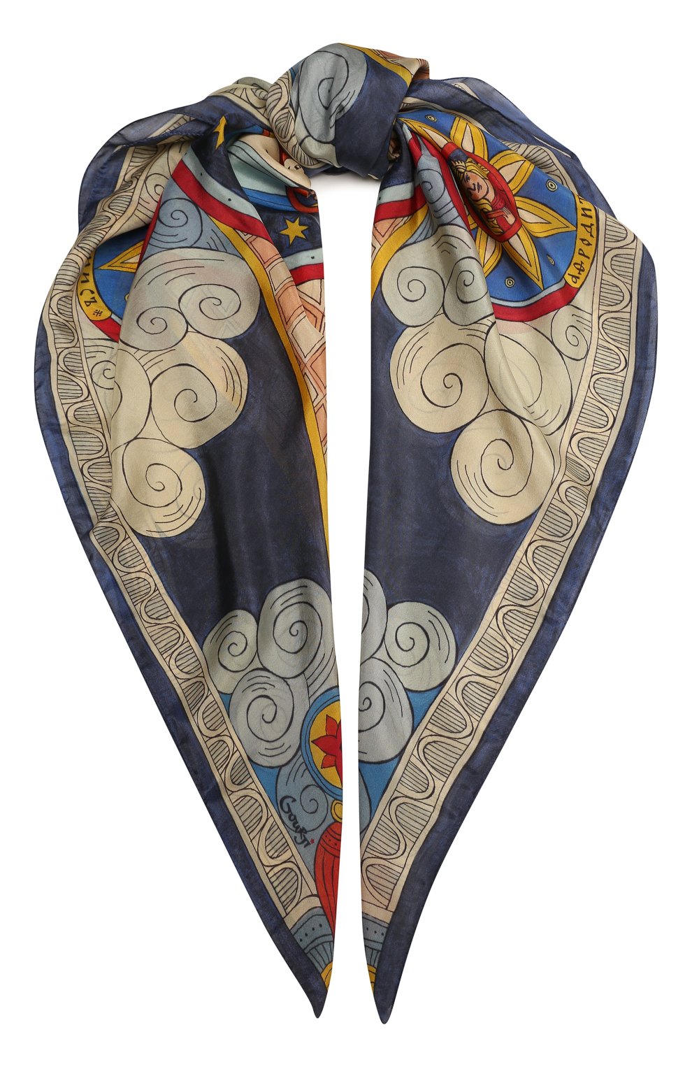 Шелковый платок небесный хоровод GOURJI, арт. T28SKD7R, фото 1