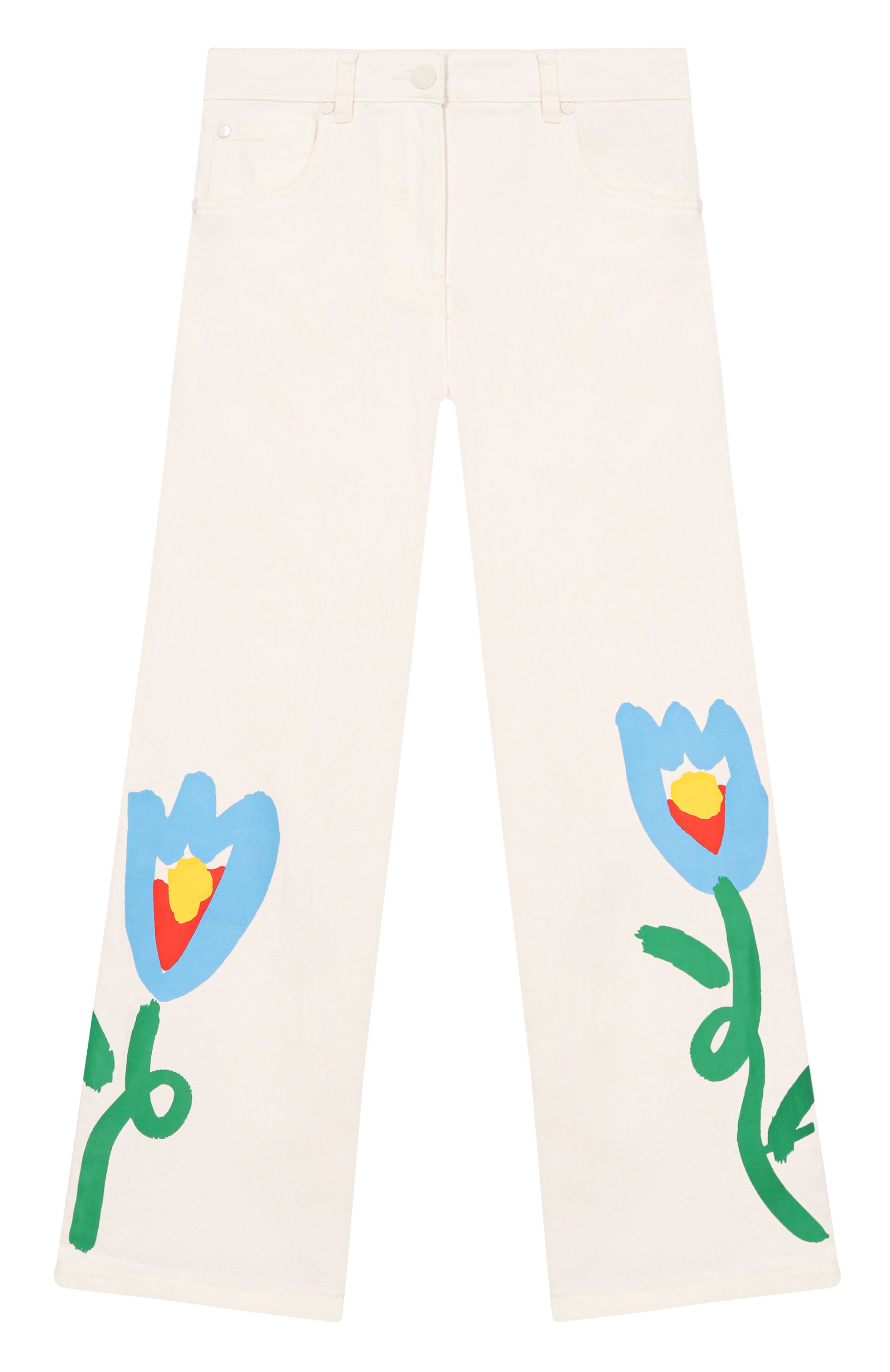 Джинсы STELLA MCCARTNEY кремового цвета по цене 15900 руб., арт. TY6C20, фото 1 Джинсы STELLA MCCARTNEY, арт. TY6C20, фото 1