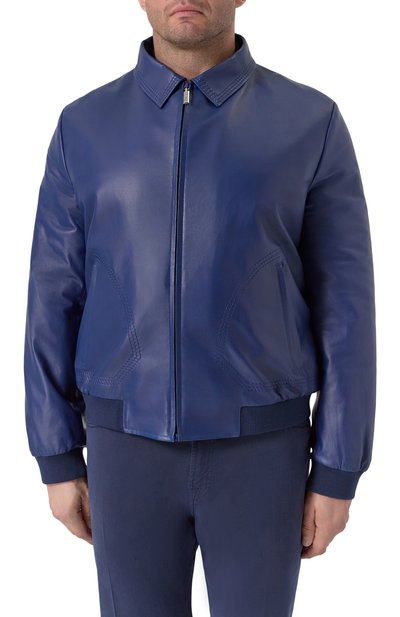 Кожаный бомбер ZILLI, арт. A0RYH1M1005VTSU00/62+, фото 3