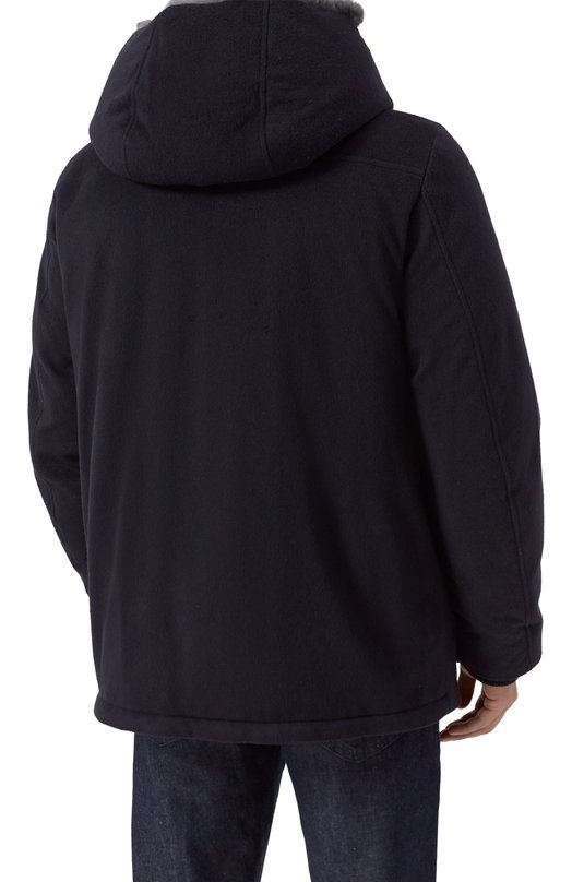 Пуховик из кашемира и шерсти KNT UGK148K0260H02 Синий  UGK148K0260H02 Фото 4