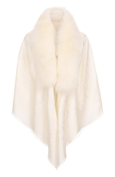 Женская шаль с отделкой из меха лисицы ELIE SAAB, арт. 1414SEJ5891