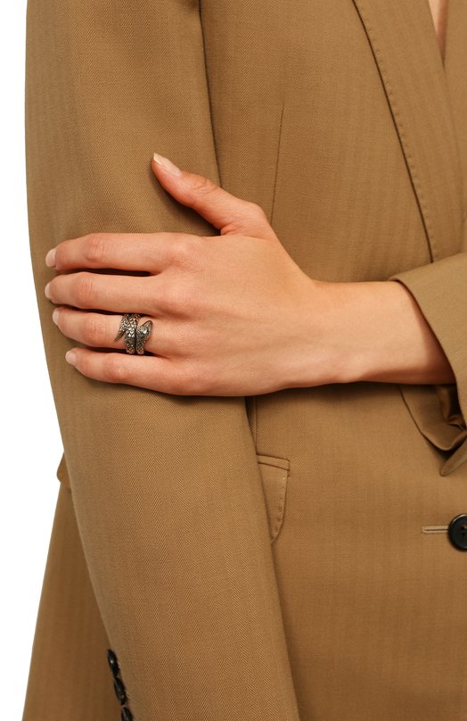 Кольцо Two rounds snake Queensbee 102007 Золотой  102007 Фото 2