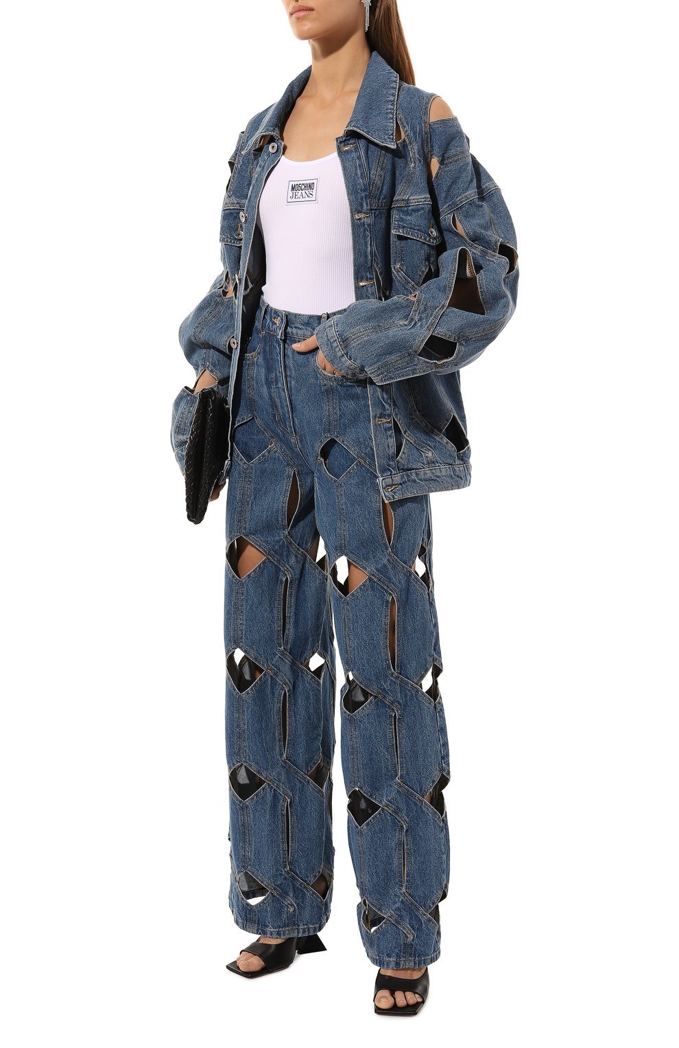 Майка из вискозы M05CH1NO JEANS, арт. A0809/3259, фото 2