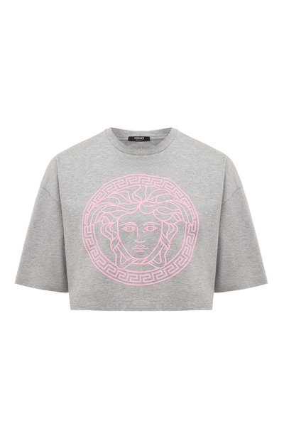 Женская хлопковая футболка VERSACE, арт. 1014275/1A10145