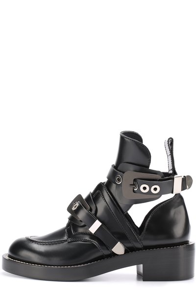 Кожаные ботинки creepers с ремешками BALENCIAGA, арт. 477196/WART0, фото 3