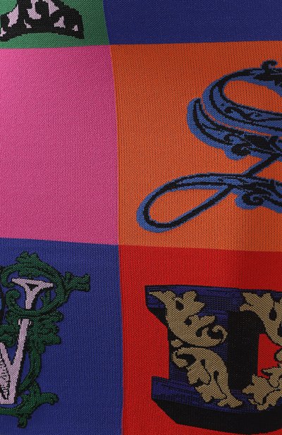 Платье из вискозы VERSACE разноцветного цвета по цене 254000 руб., арт. A81768/A228458, фото 5 Платье из вискозы VERSACE, арт. A81768/A228458, фото 5