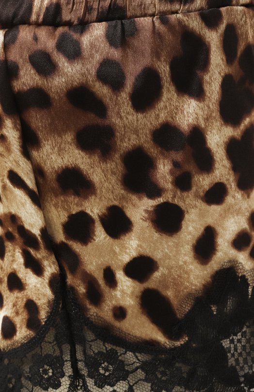 Шорты из шелка и хлопка Dolce & Gabbana 03A02T/0N021 Леопардовый  03A02T/0N021 Фото 6