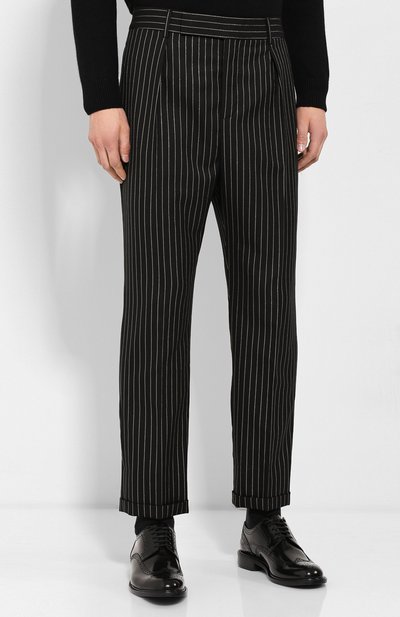 Шерстяные брюки SAINT LAURENT, арт. 563592/Y142V, фото 3