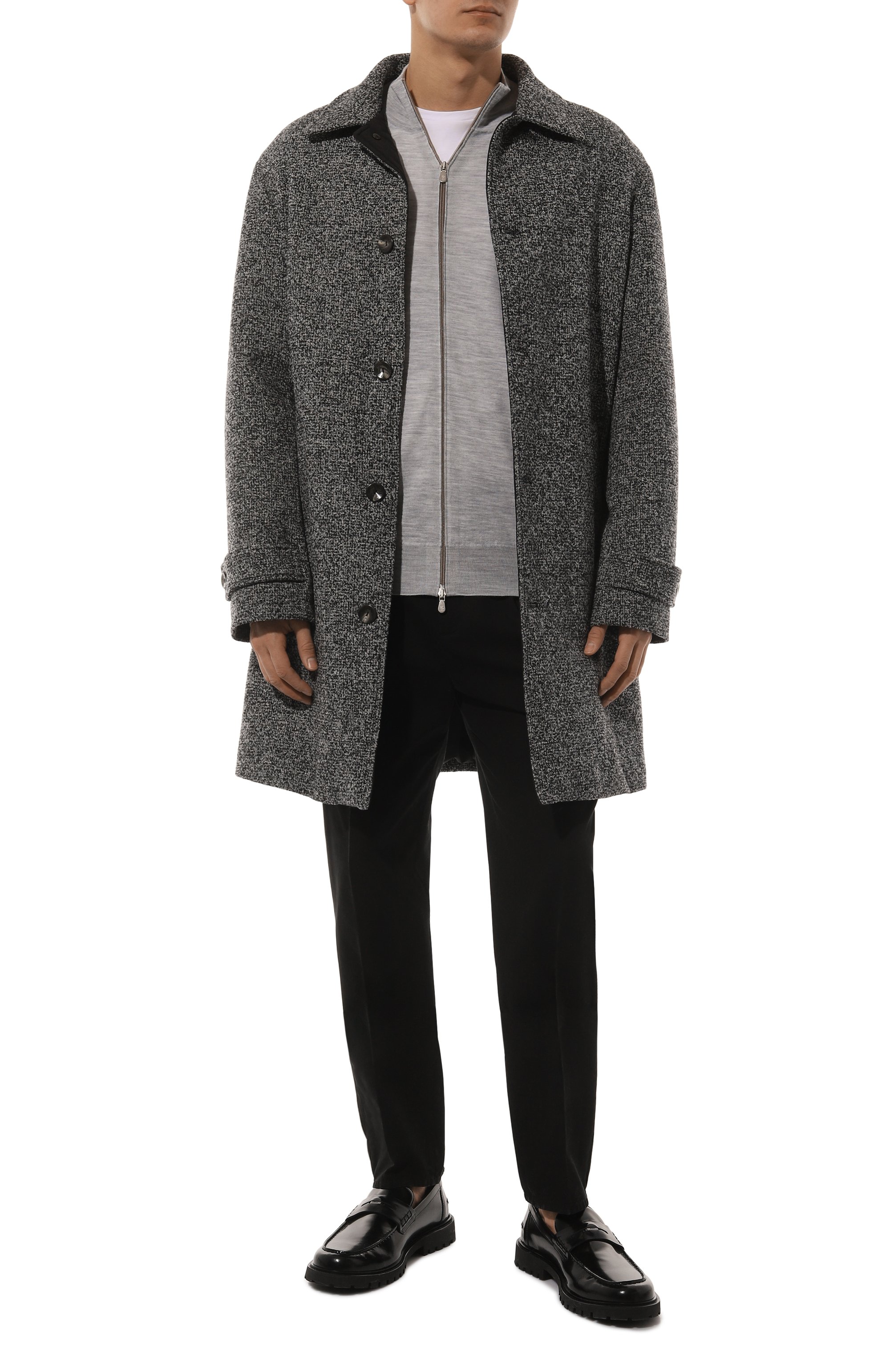 Хлопковые брюки BRUNELLO CUCINELLI черного цвета по цене 99500 руб., арт. M252DB2133, фото 2 Хлопковые брюки BRUNELLO CUCINELLI, арт. M252DB2133, фото 2