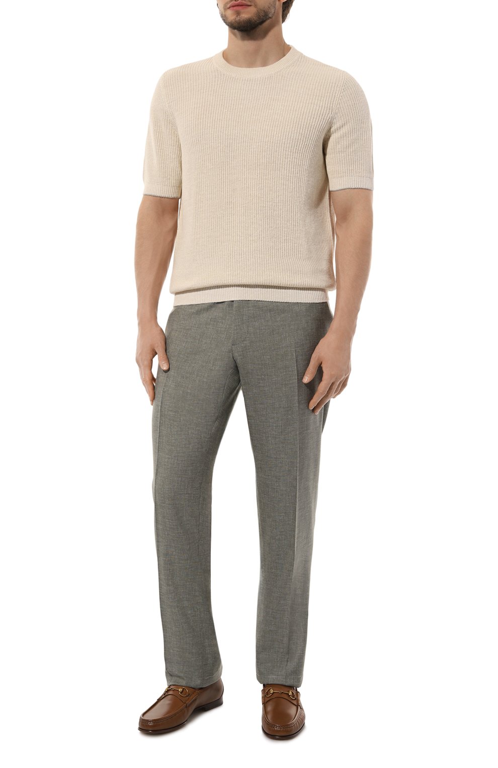 Джемпер изо льна и хлопка BRUNELLO CUCINELLI, арт. M2L70B2257, фото 2