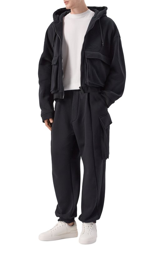 Хлопковая толстовка Dsquared2 S79HG0020/D25007 Чёрный  S79HG0020/D25007 Фото 2