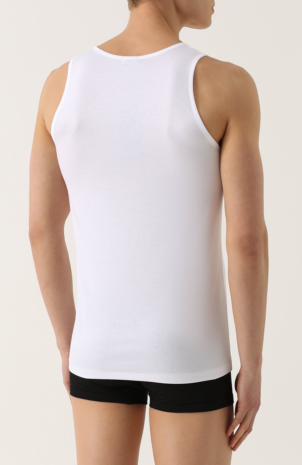 Хлопковая майка ZIMMERLI белого цвета по цене 21750 руб., арт. 286/1440, фото 4 Хлопковая майка ZIMMERLI, арт. 286/1440, фото 4