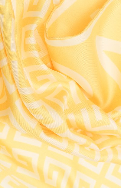 Шелковый платок GIVENCHY желтого цвета по цене 42450 руб., арт. GW9090/SR508, фото 4 Шелковый платок GIVENCHY, арт. GW9090/SR508, фото 4