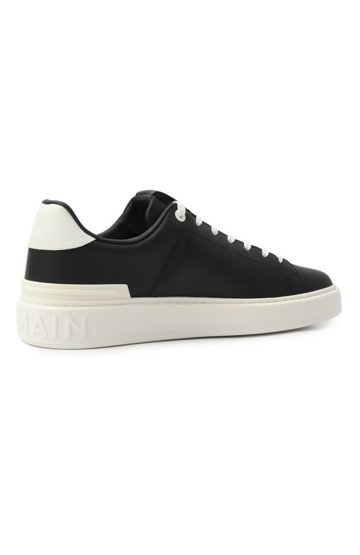 Кожаные кеды B-Court Balmain FM1VI288/LBFC Чёрный  FM1VI288/LBFC Фото 5