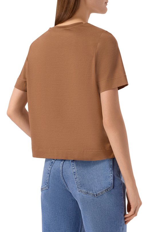 Хлопковая футболка Gran Sasso 60203/74000 Коричневый  60203/74000 Фото 4