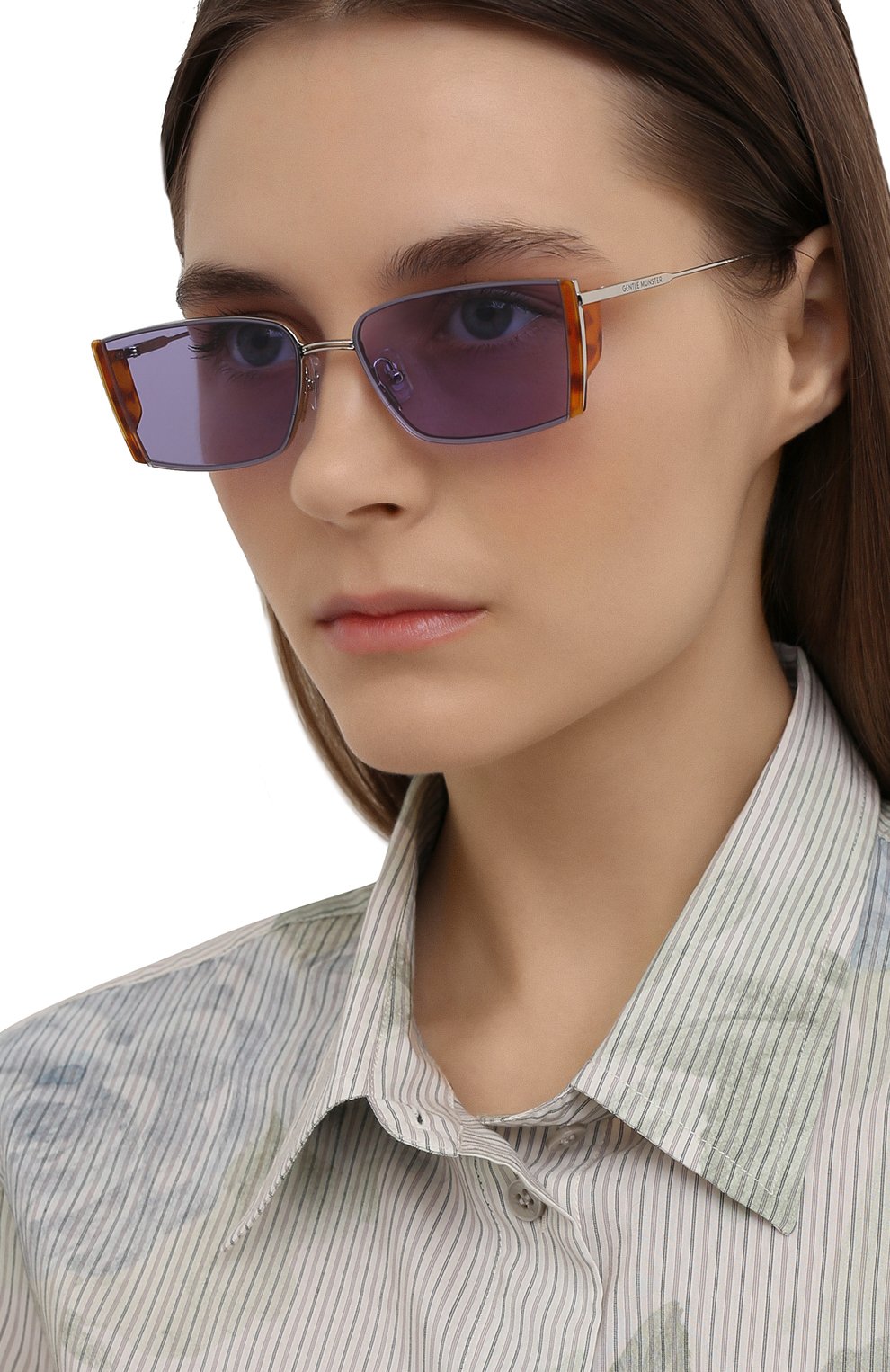 Солнцезащитные очки GENTLE MONSTER фиолетового цвета по цене 31900 руб., арт. NIC0 02(V), фото 2 Солнцезащитные очки GENTLE MONSTER, арт. NIC0 02(V), фото 2