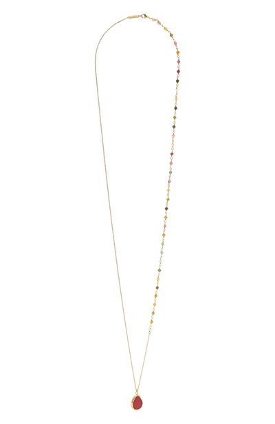 Женская подвеска на цепочке HANKA_IN, арт. GEM-SA-T0U-RUB-0.5M