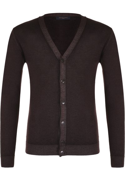 Шерстяной кардиган на пуговицах с v-образным вырезом DANIELE FIESOLI, арт. DF 0006/, фото 1