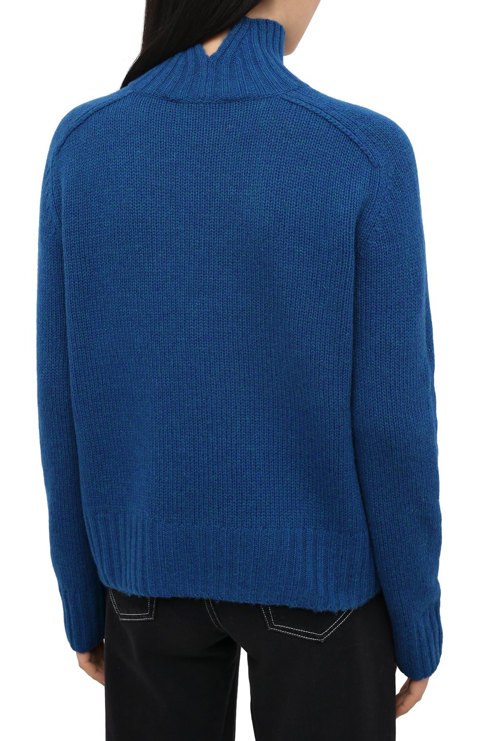 Шерстяной свитер ACNE STUDIOS синего цвета по цене 29950 руб., арт. A60211, фото 4 Шерстяной свитер ACNE STUDIOS, арт. A60211, фото 4