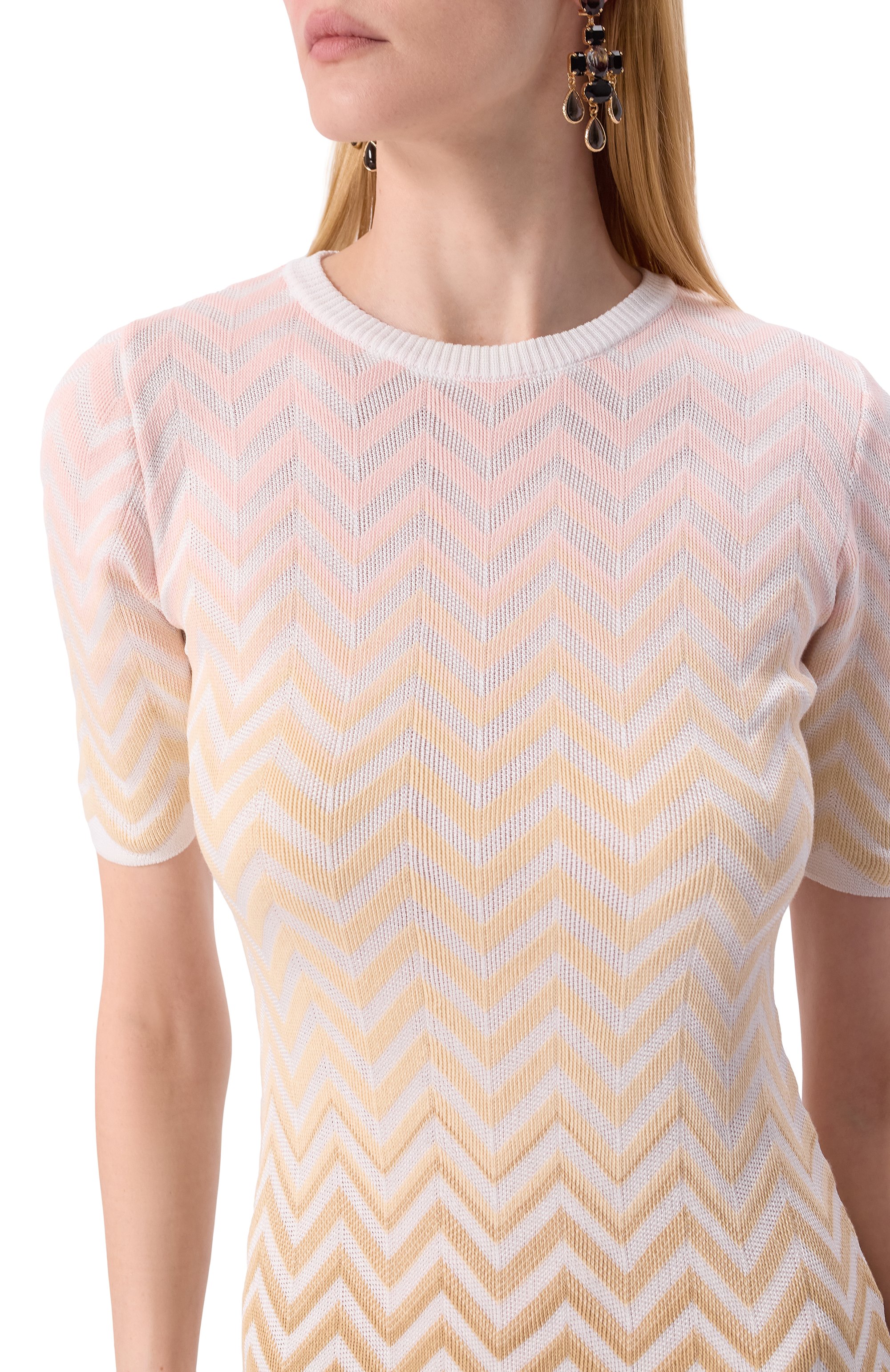 Платье из хлопка и вискозы MISSONI, арт. DS25SG0T/BK044V, фото 5