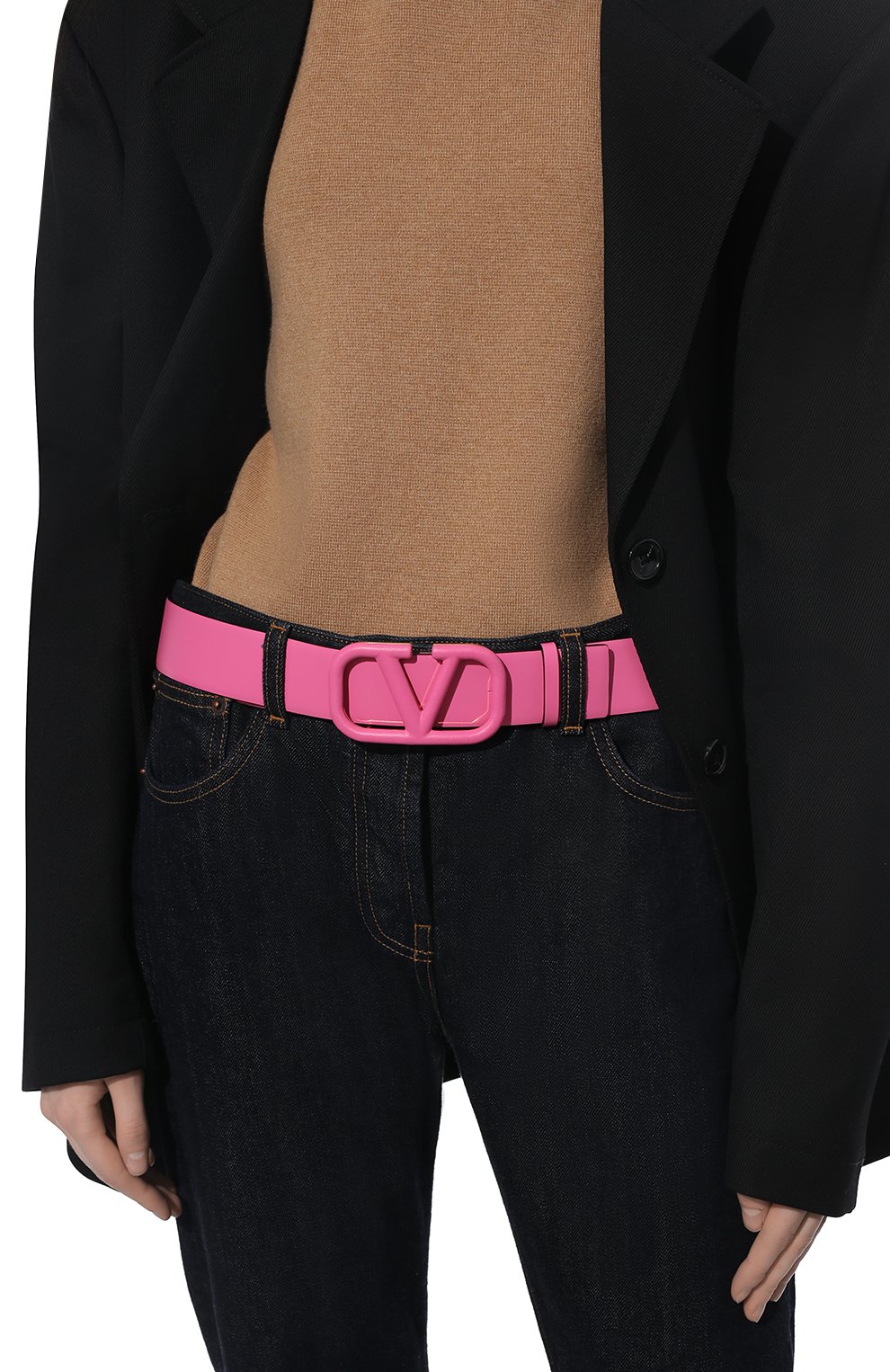 Кожаный ремень vlogo signature VALENTINO, арт. XW2T0X46/YEE, фото 2