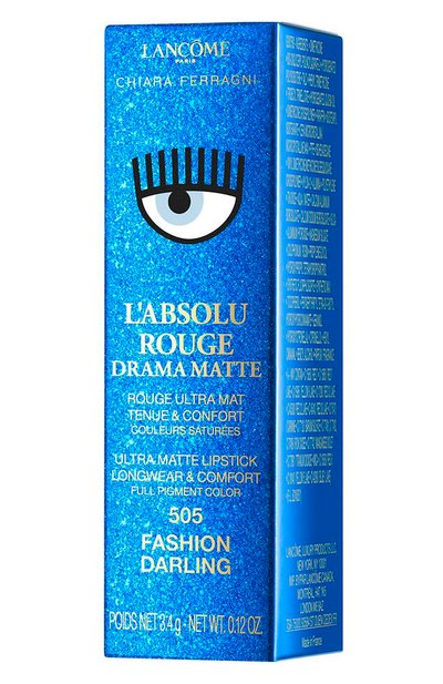 Помада для губ с ультраматовой текстурой, 505 lancome x chiara ferragni LANCOME, арт. 3614273228213, фото 4