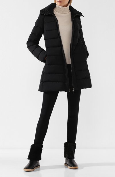 Стеганый пуховик с воротником-стойкой MONCLER, арт. D2-093-49363-20-54543, фото 2