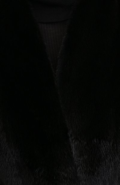 Шуба из меха норки YVES SALOMON, арт. 7WYM75720VLVR/BLACK/50, фото 5