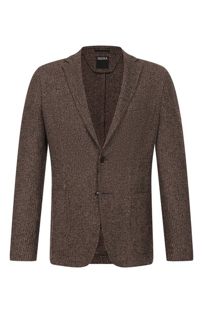 Мужской пиджак из шерсти и шелка ZEGNA, арт. 1D7SG0/R850732A8