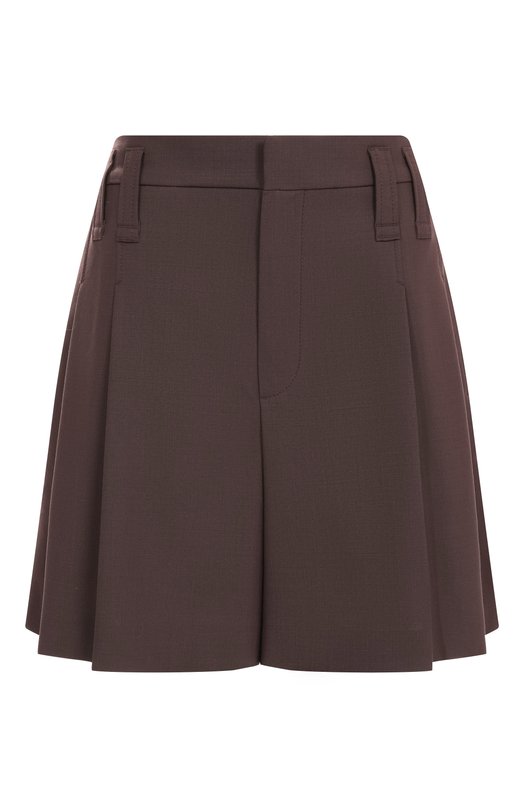 Шерстяные шорты Brunello Cucinelli MPW07P8953 Коричневый MPW07P8953