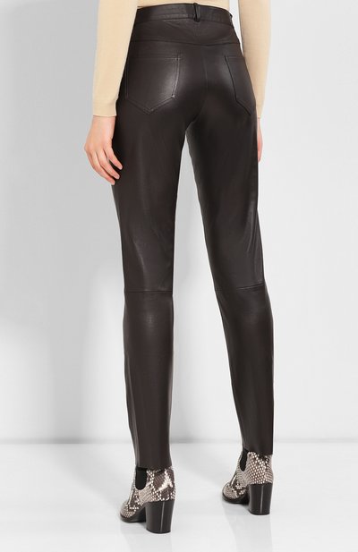 Кожаные брюки KITON, арт. D48172X05S03, фото 4