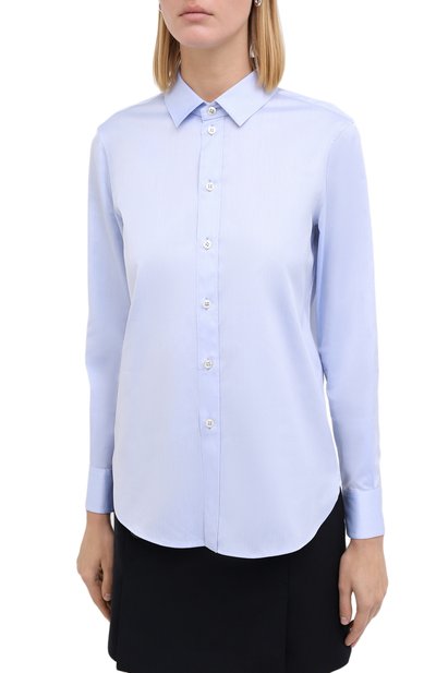 Хлопковая рубашка SAINT LAURENT, арт. 395733/Y3B02, фото 4