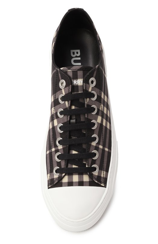 Текстильные кеды Burberry 8107495 Серый  8107495 Фото 6