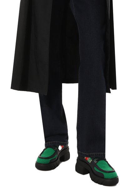 Комбинированные ботинки romance GUCCI, арт. 681769 DTNK0, фото 3