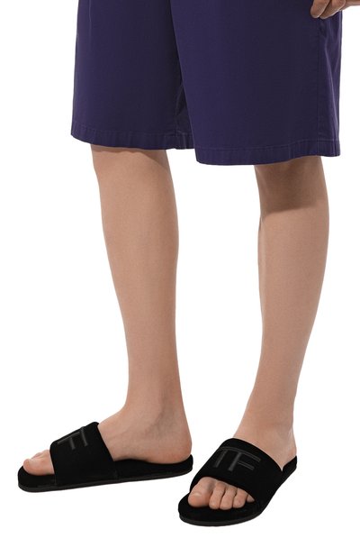 Текстильные шлепанцы TOM FORD, арт. J1376T/TVE009U9000, фото 3
