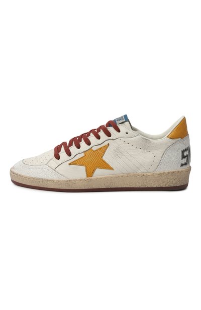 Кожаные кеды ball star  GOLDEN GOOSE DELUXE BRAND, арт. GMF00117.F007352, фото 4