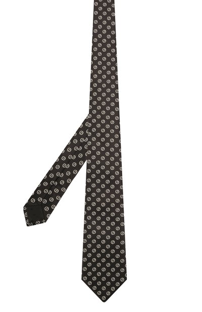 Шелковый галстук GIORGIO ARMANI черного цвета по цене 16600 руб., арт. 360054/1A909, фото 2 Шелковый галстук GIORGIO ARMANI, арт. 360054/1A909, фото 2