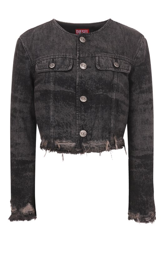 Джинсовая куртка De-Graffy Diesel A21616/007DB Чёрный A21616/007DB